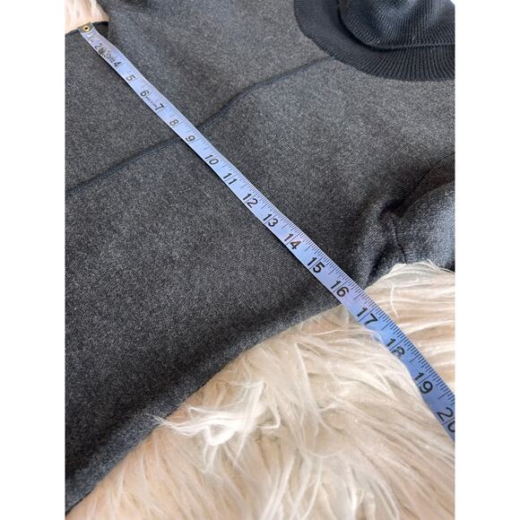 Artisan NY Women's Cuff Cowl Neck Sweater Dress Pullover Gray and Black SZ Small - Picture 9 of 10